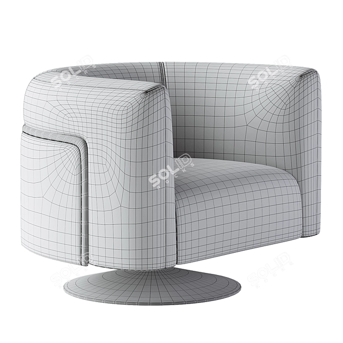 Modern Soul Arm Chair. High-Quality Design 3D model image 4