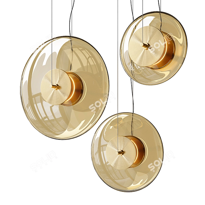 Serenity Zen Pendant Light 3D model image 3