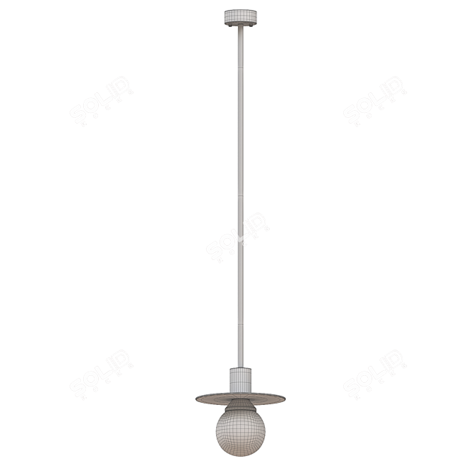 Modern Pendant Light Fixture: Pikart Bono 3D model image 2