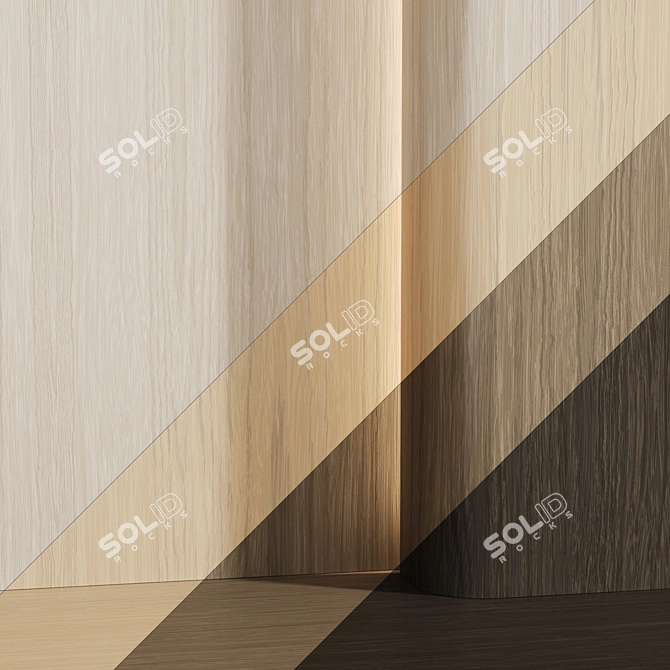 Exotic Wood Veneer 4 Variants 3D model image 2