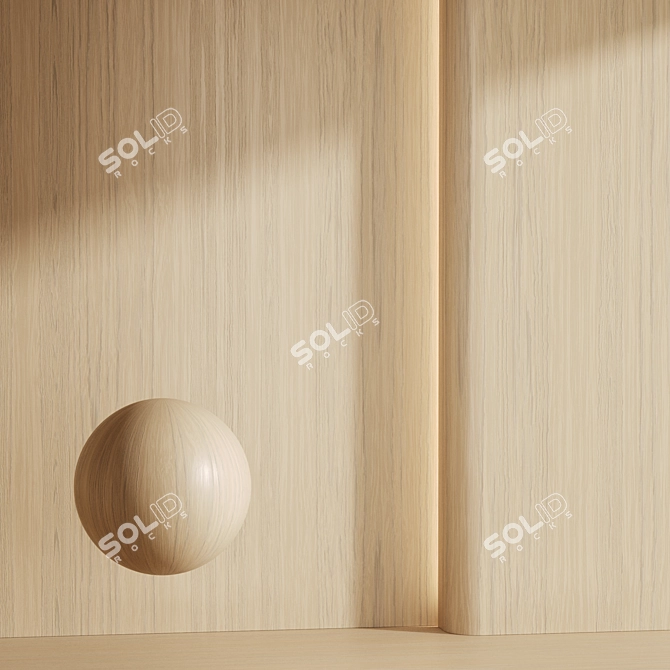 Exotic Wood Veneer 4 Variants 3D model image 4