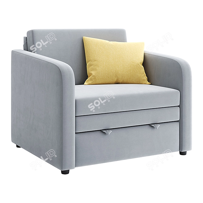 Richie Sofa Bed 86cm Blue 3D model image 1