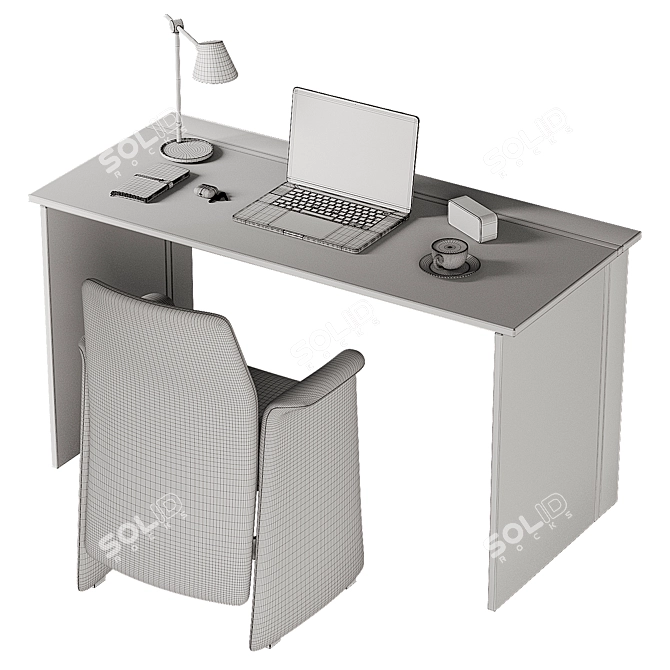 Sleek Model Workplace Design_Instance 3D model image 3