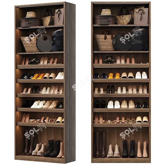  Shoe Cabinet Organizer Storage 3D model image 1