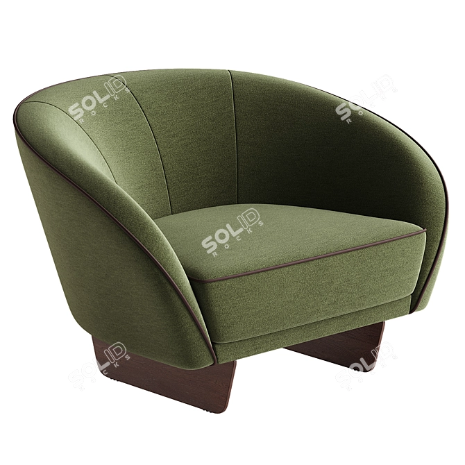 Modern Chic Segno Chair 3D model image 3