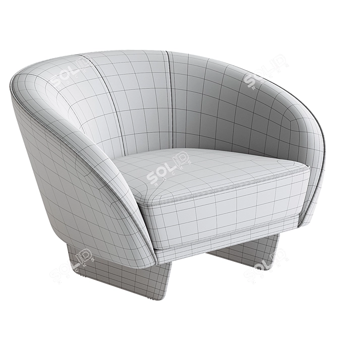 Modern Chic Segno Chair 3D model image 4