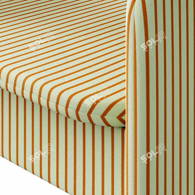 Modern Cutout Armchair: Sleek Design 3D model image 3