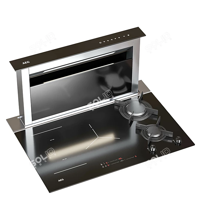 AEG Appliance Set Bundle Home 3D model image 2