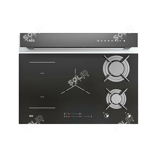 AEG Appliance Set Bundle Home 3D model image 5