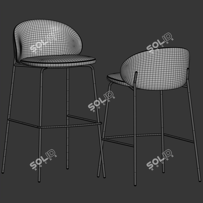 Modern Princeton Barstool Boconcept 3D model image 3