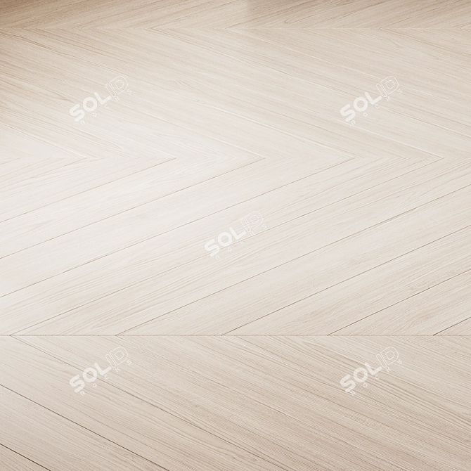 Premium American Oak Floor Tiles 3D model image 2