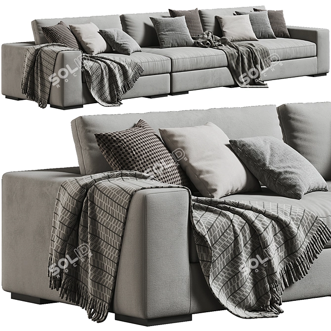 Marac Gordon 3-Seater Sofa Luxury 3D model image 1