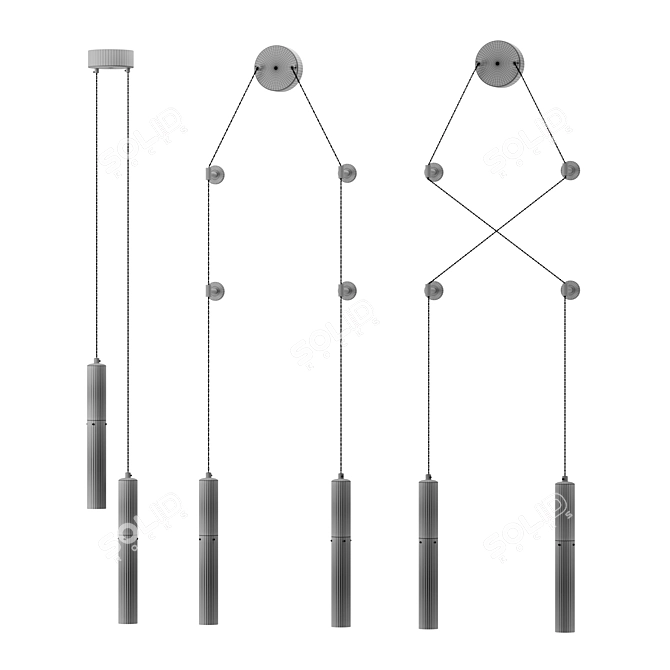 Satori Pendant Light Fixture 3D model image 3