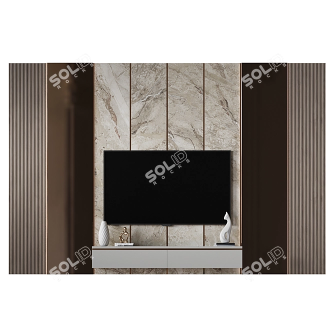 42" TV Wall Mount Bracket 3D model image 6