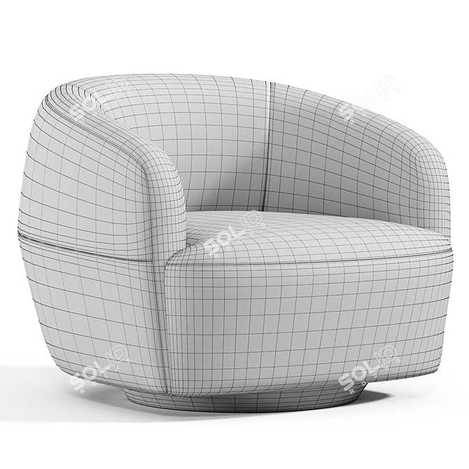 Sleek 2015 Sumo Lounge Chair 3D model image 5