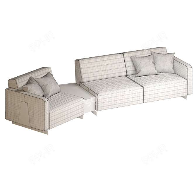 Heritage Modular Sofa Set 3D model image 4