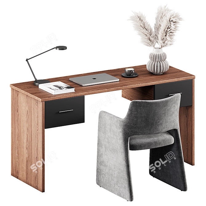 Modern Office Interior Furniture 3D 3D model image 1