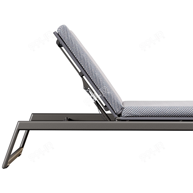 Elegant Yoko Sun Lounger Relaxation 3D model image 3