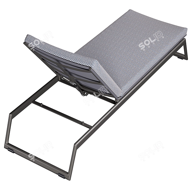 Elegant Yoko Sun Lounger Relaxation 3D model image 4