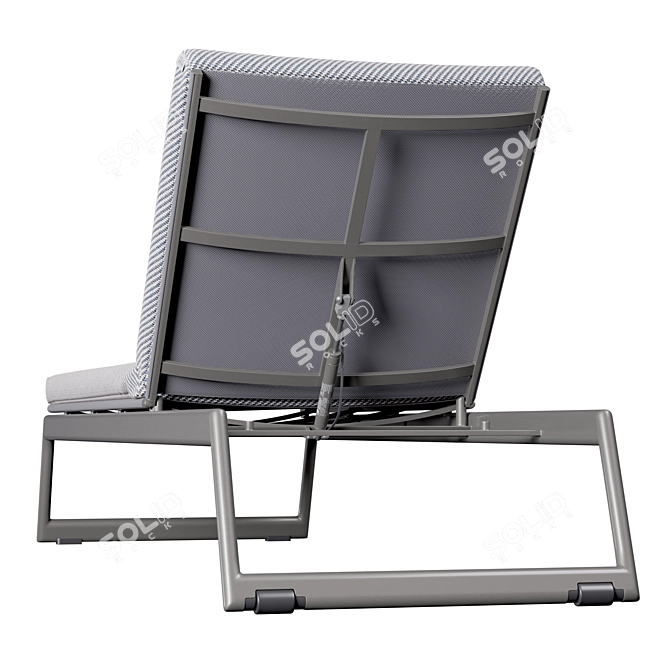 Elegant Yoko Sun Lounger Relaxation 3D model image 5