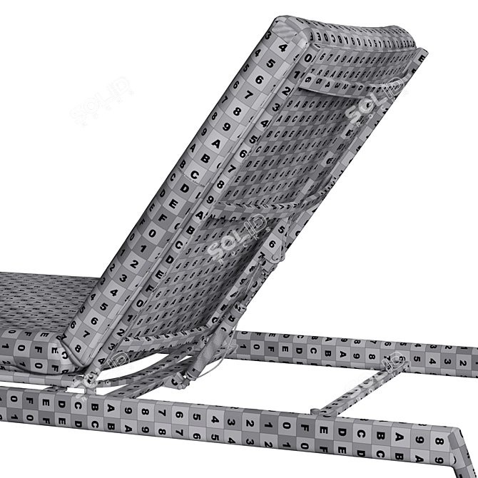 Elegant Yoko Sun Lounger Relaxation 3D model image 7