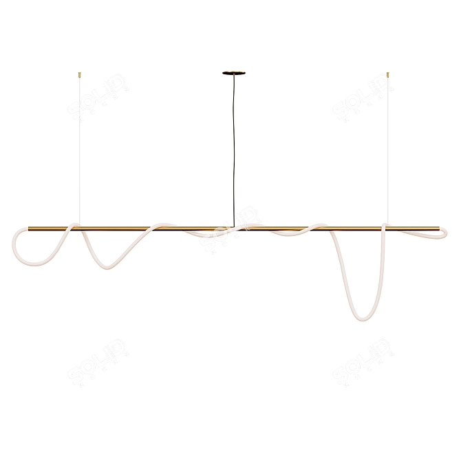 Elegant 8ft Tracer Bar Set 3D model image 5