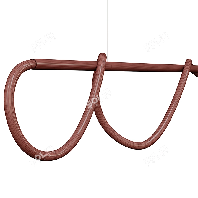 Elegant 8ft Tracer Bar Set 3D model image 7