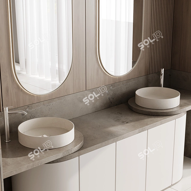 Fauset Bathroom Inbani Set 107 3D model image 3