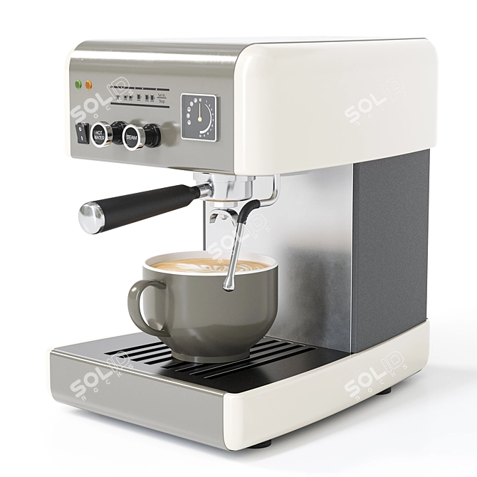  Sleek Espresso Machine 3D Model 3D model image 1