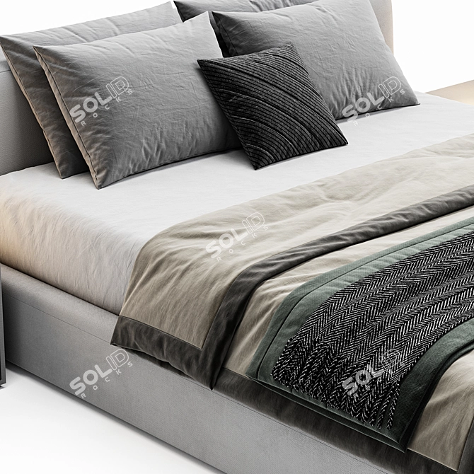 Siena Bed: High-Quality Model 3D model image 5