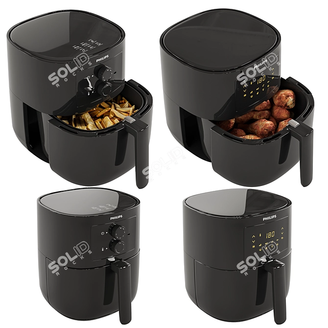 Philips 3000 Series Air Fryer 3D model image 1