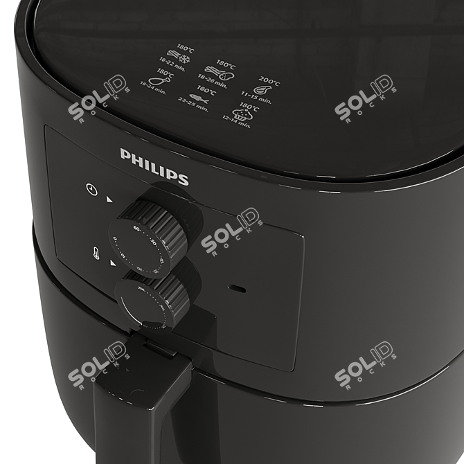 Philips 3000 Series Air Fryer 3D model image 2