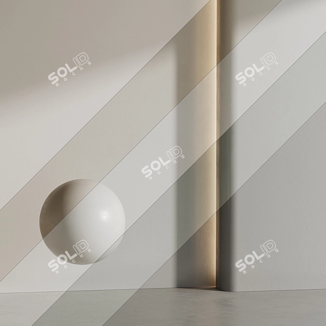 Modern Style Wall Paint 3D model image 1