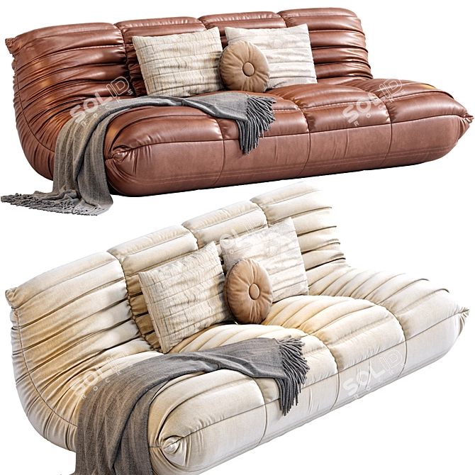 Cozy Togo Lounge Sofa	Transform any space with comfort. 3D model image 1