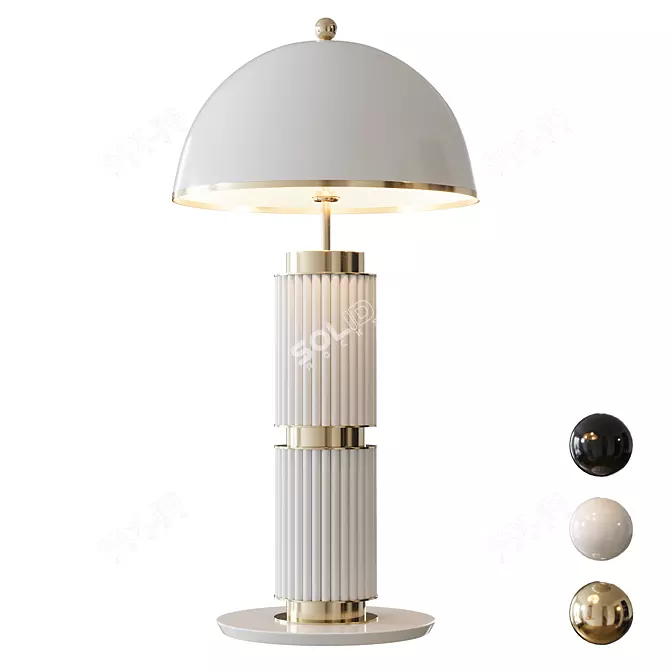 Elegant Eléa Table Lamp 62cm 3D model image 1