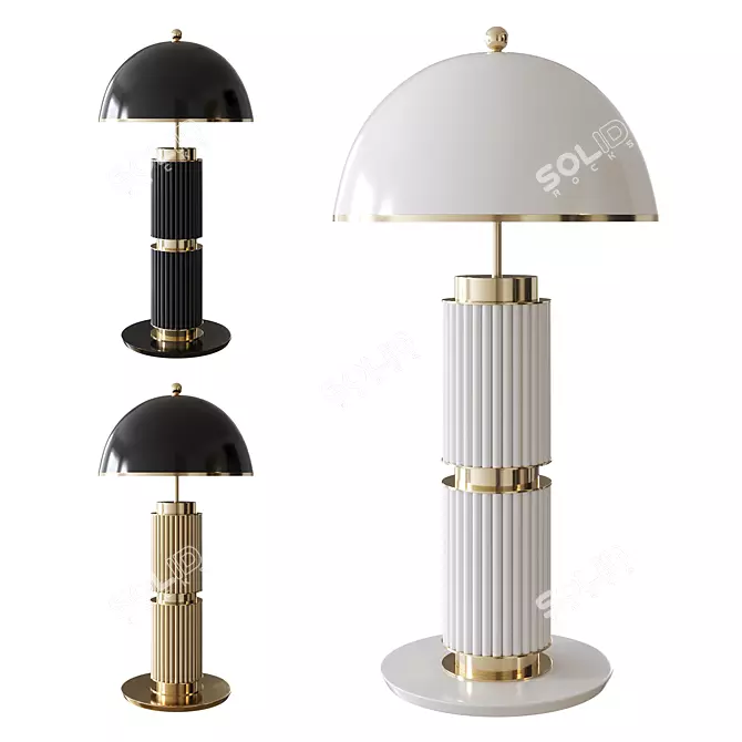 Elegant Eléa Table Lamp 62cm 3D model image 2