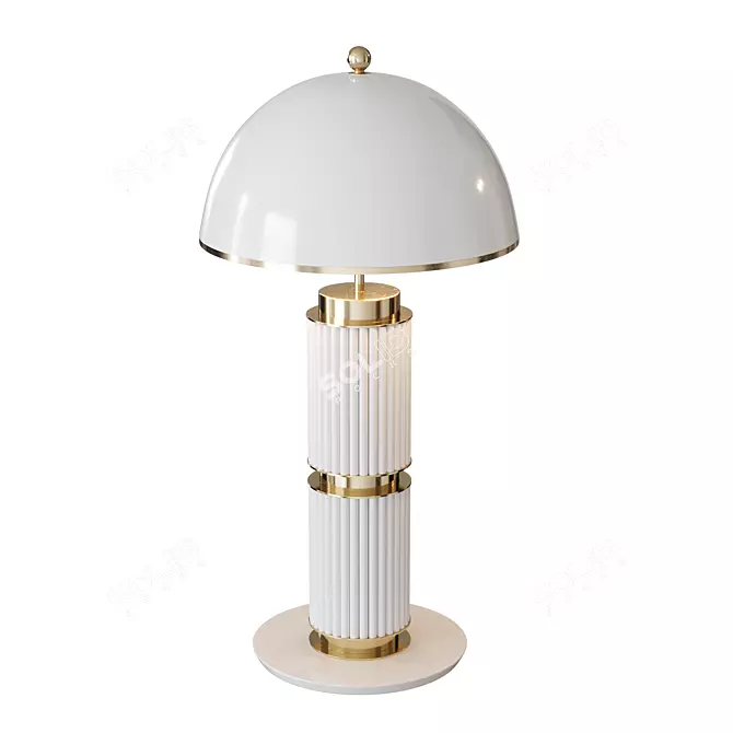 Elegant Eléa Table Lamp 62cm 3D model image 4