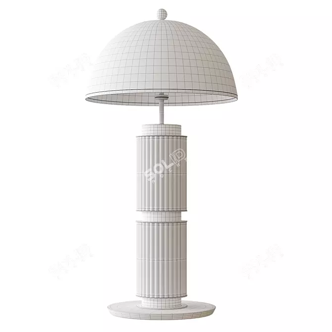 Elegant Eléa Table Lamp 62cm 3D model image 5