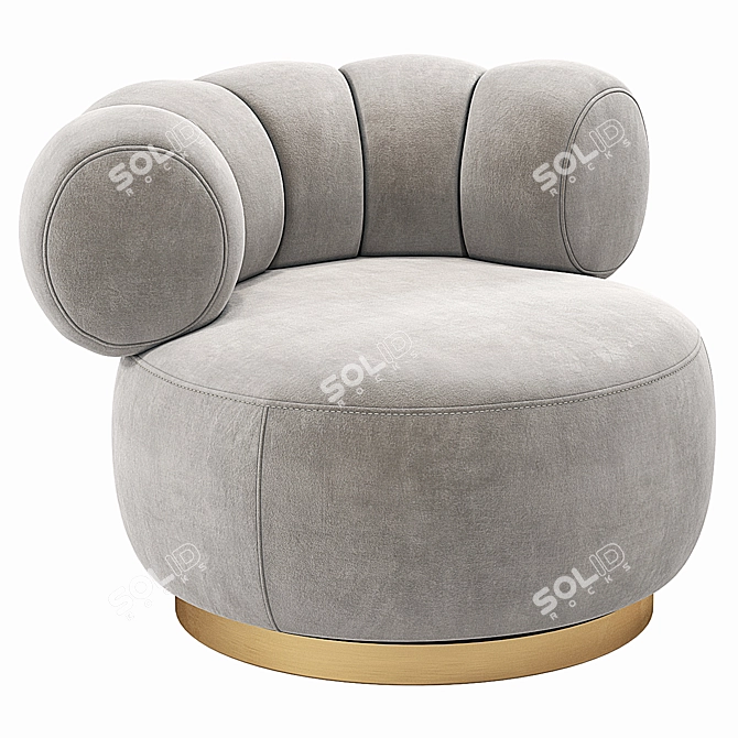 Luxury Eichholtz Design Swivel Chair 3D model image 1