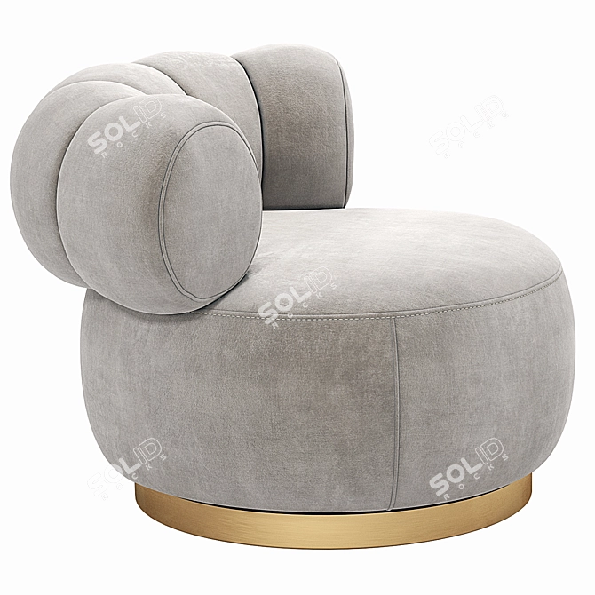 Luxury Eichholtz Design Swivel Chair 3D model image 3