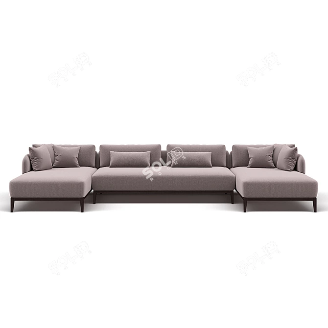 Wind Sectional Sofa, Highland Furniture 3D model image 3