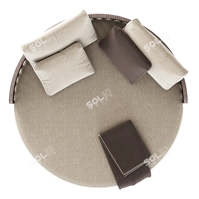 Torii Nest Outdoor Loveseat, Minotti 3D model image 4