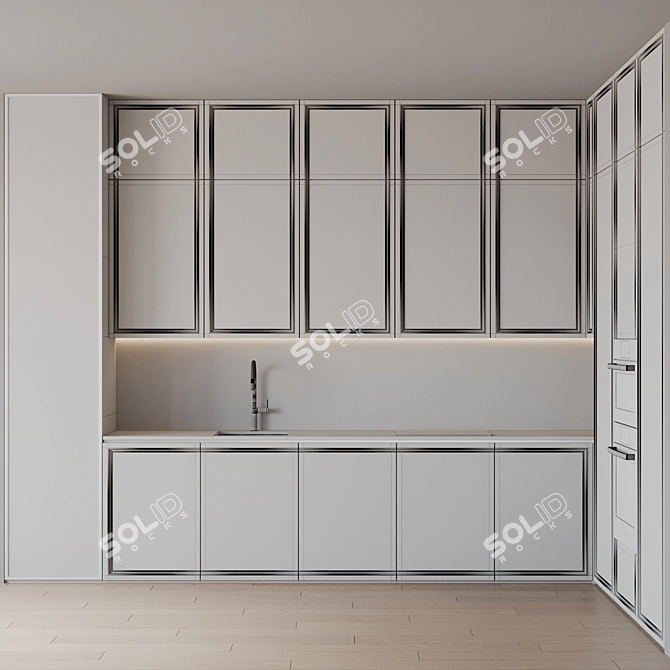 Bosch Gessi Mesh Kitchen Set 3D model image 6