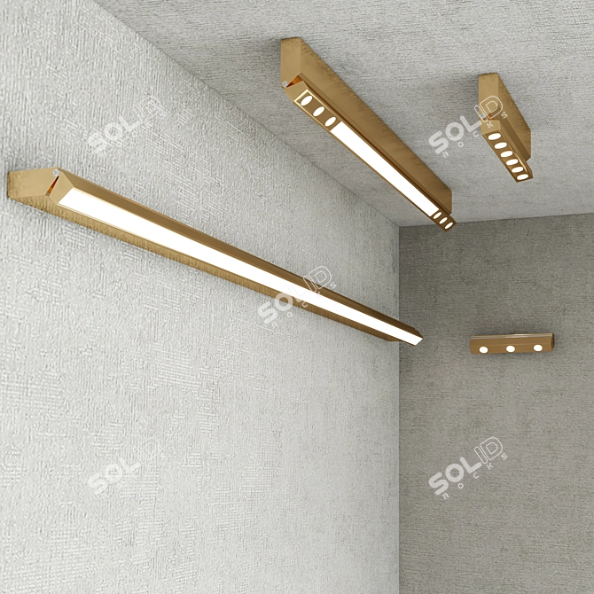 Interlocking Modern Lighting Solution 3D model image 2