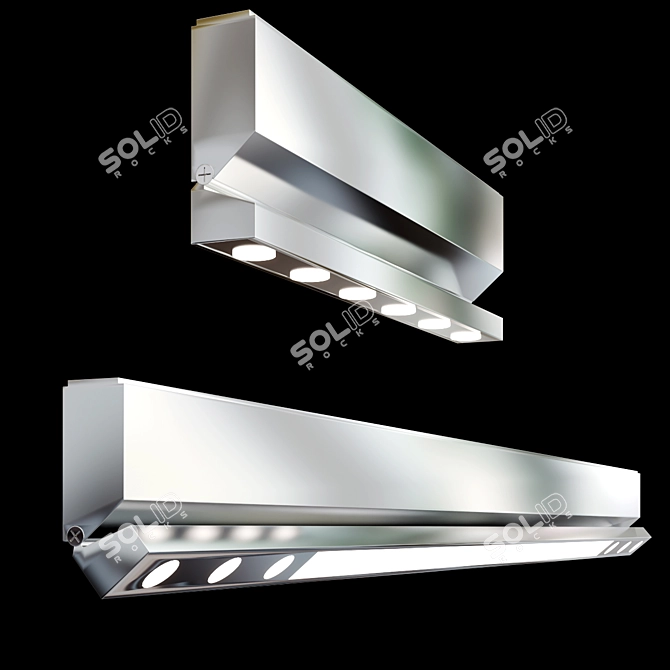 Interlocking Modern Lighting Solution 3D model image 3