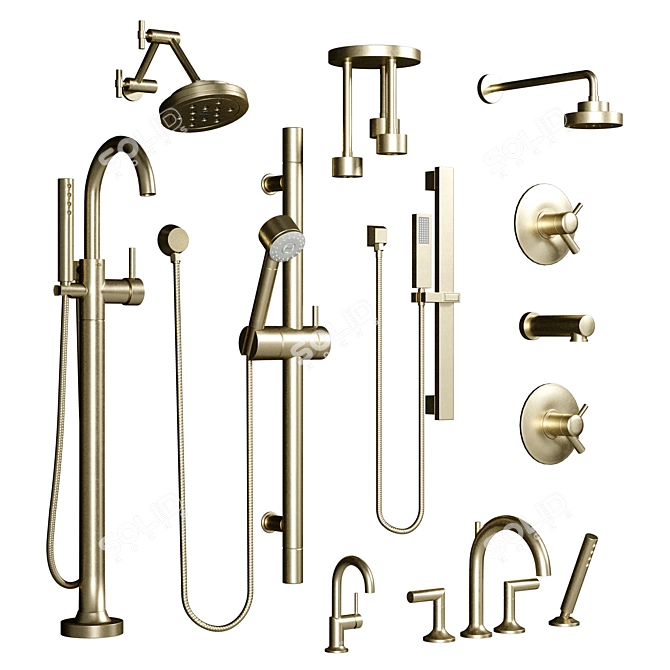  Brizo Bath Faucet Collection 3D model image 3