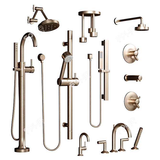  Brizo Bath Faucet Collection 3D model image 4