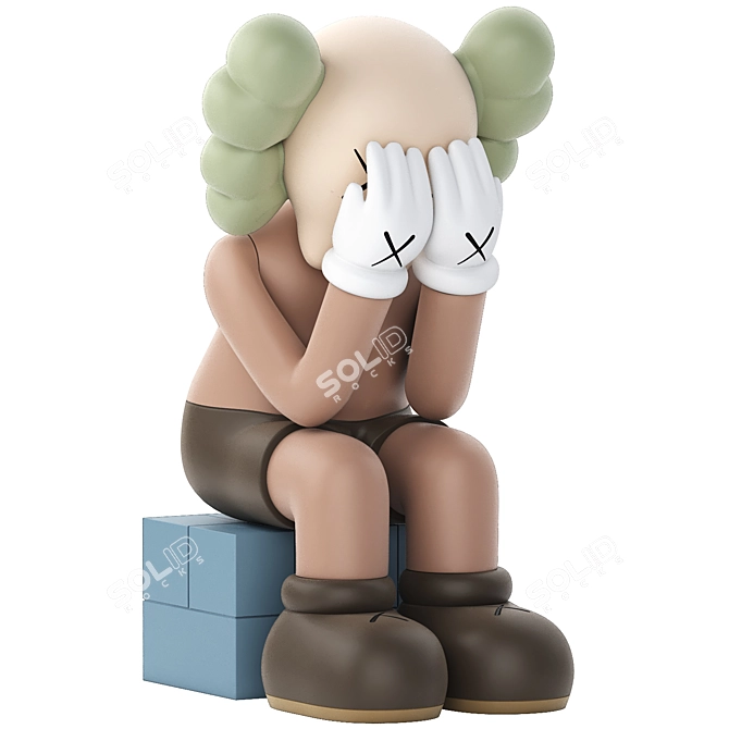 Limited Edition KAWS Vinyl Figure 3D model image 2