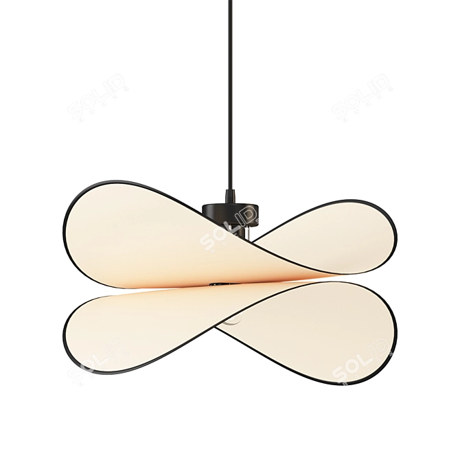 Modern Elegance Pendant Light 3D model image 1