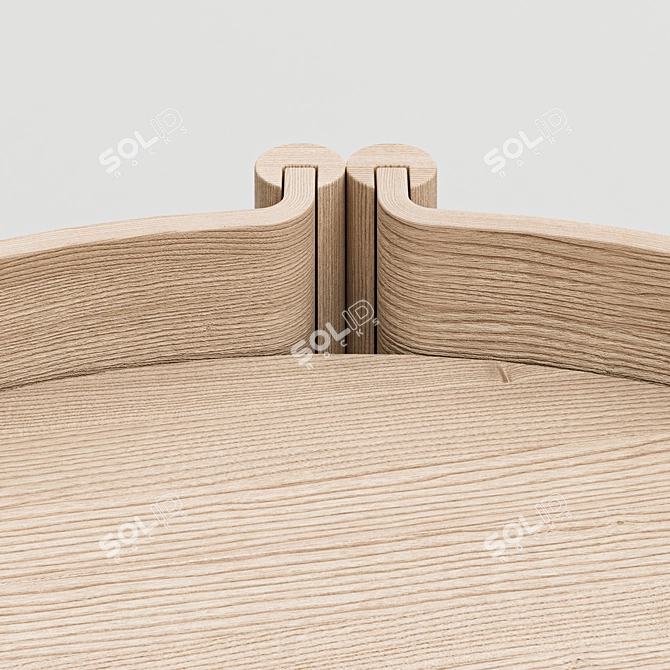 Sleek Wooden Coffee Table Design 3D model image 4